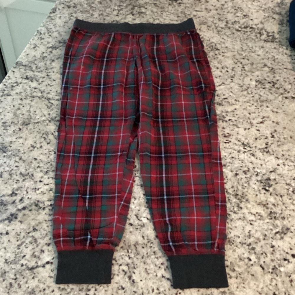 Victoria's Secret Red and Green Plaid Pajama Pants